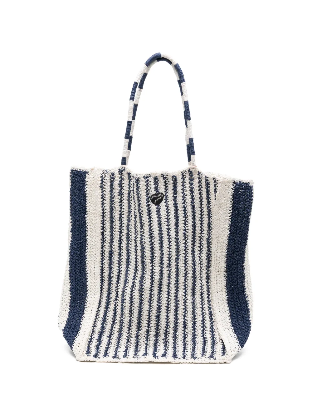 Maison Labiche Borsa tote Morard a righe - Bianco