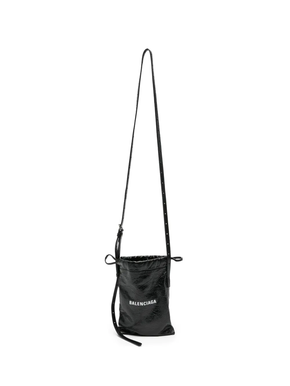 Balenciaga Shopper logo-print cross body bag - Black