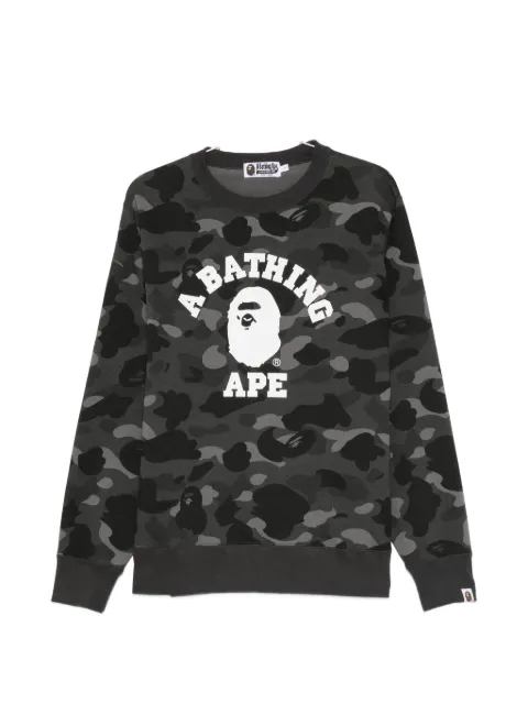 BAPE BLACK by *A BATHING APE® camouflage-pattern logo-print sweatshirt
