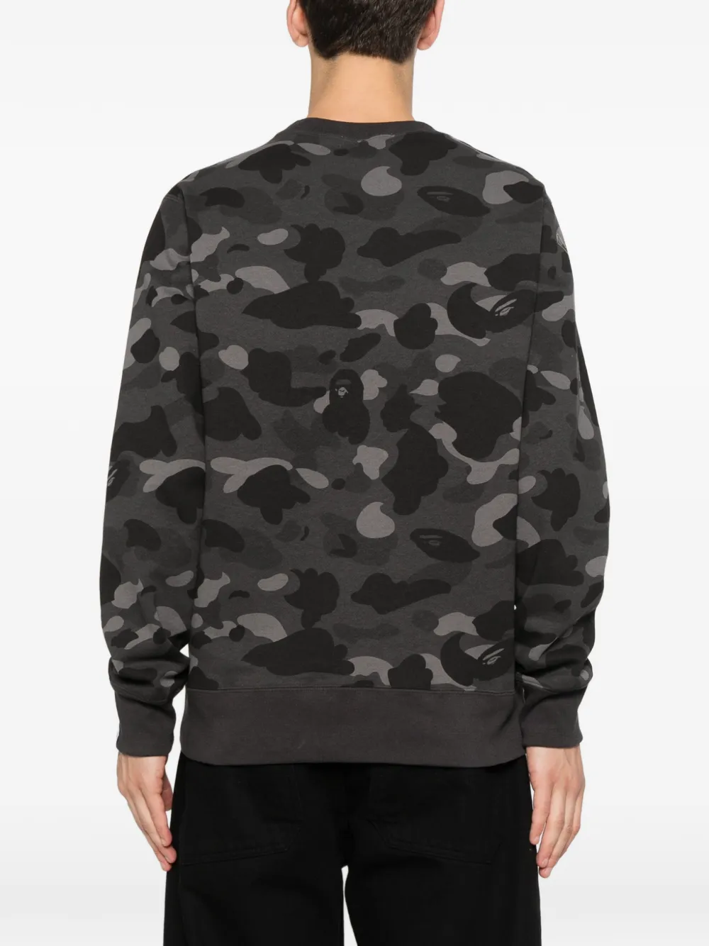 BAPE BLACK by *A BATHING APE Sweater met camouflagepatroon en logoprint Zwart