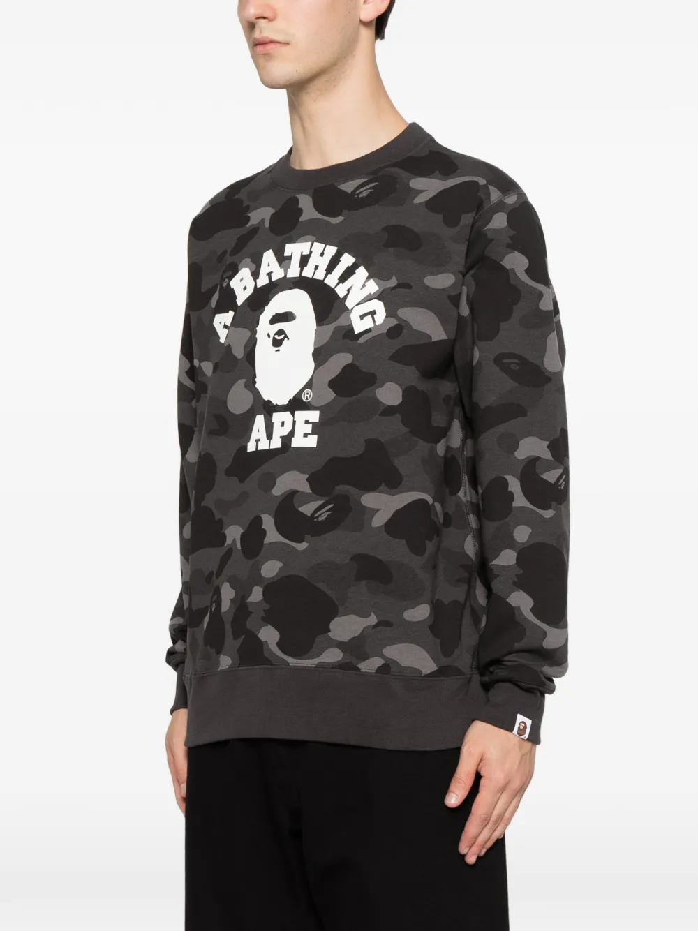 BAPE BLACK by *A BATHING APE Sweater met camouflagepatroon en logoprint Zwart