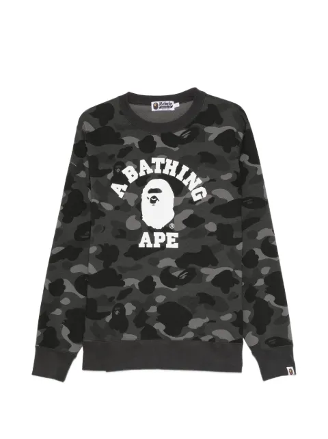 BAPE BLACK by *A BATHING APE® camouflage-pattern logo-print sweatshirt
