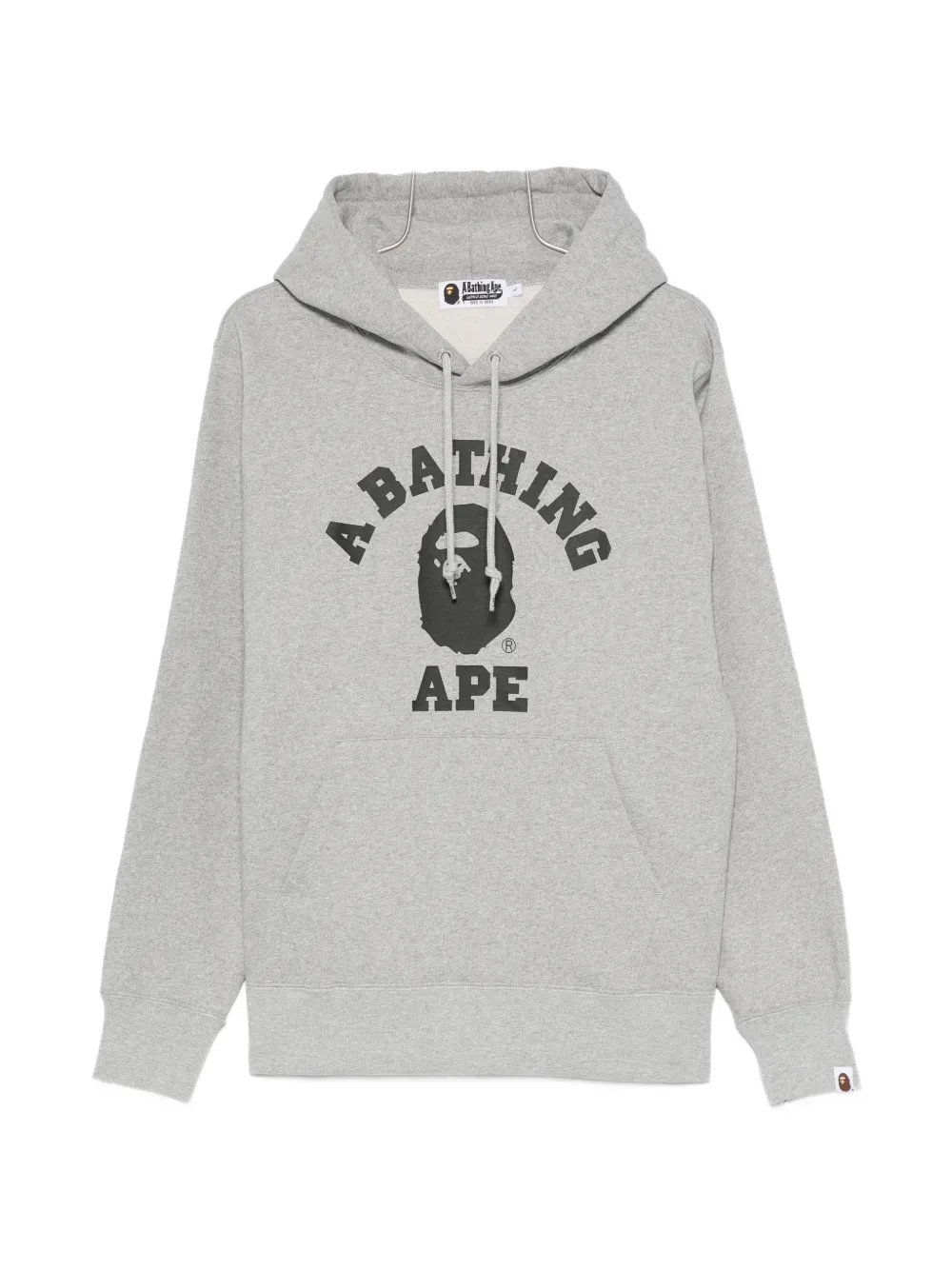 BAPE BLACK by *A BATHING APE® logo-print drawstring hoodie - Grey