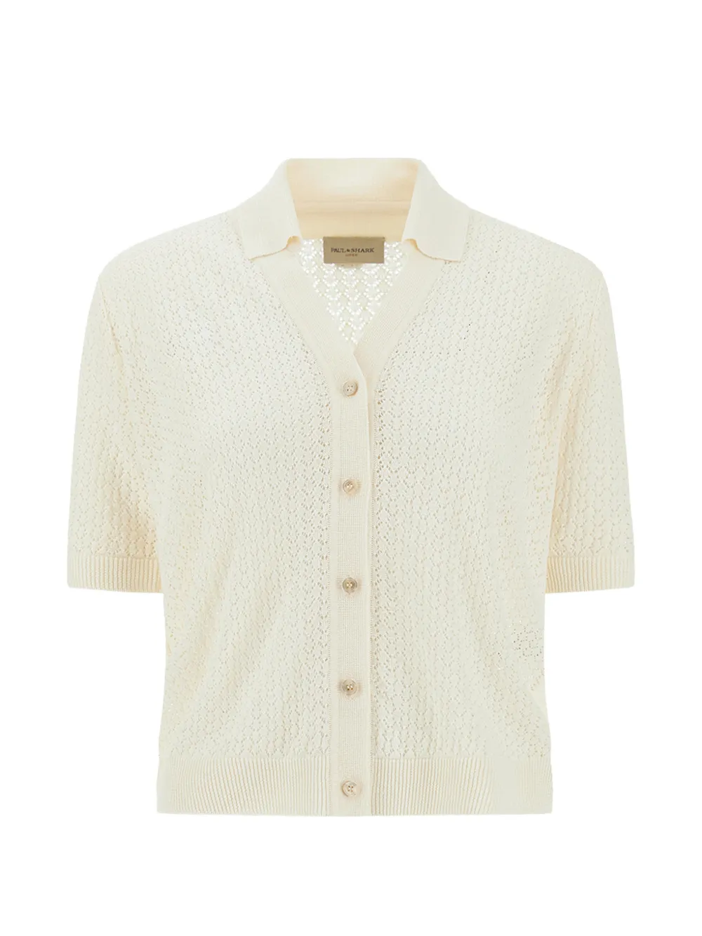 Paul & Shark short-sleeve knit cardigan - Toni neutri