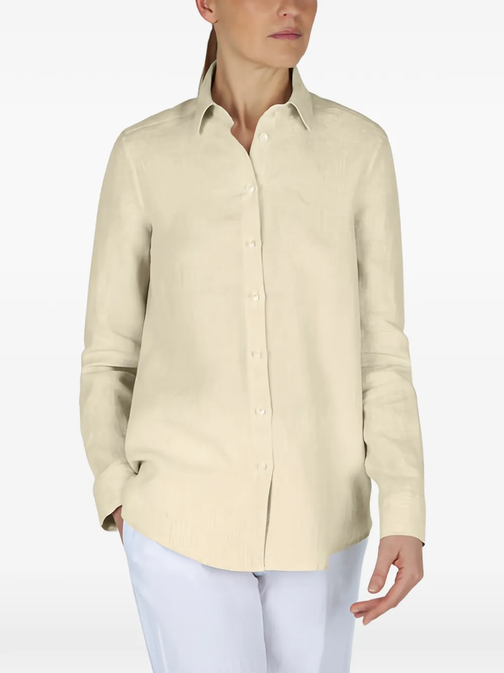 Paul & Shark Soffio linnen overhemd Beige
