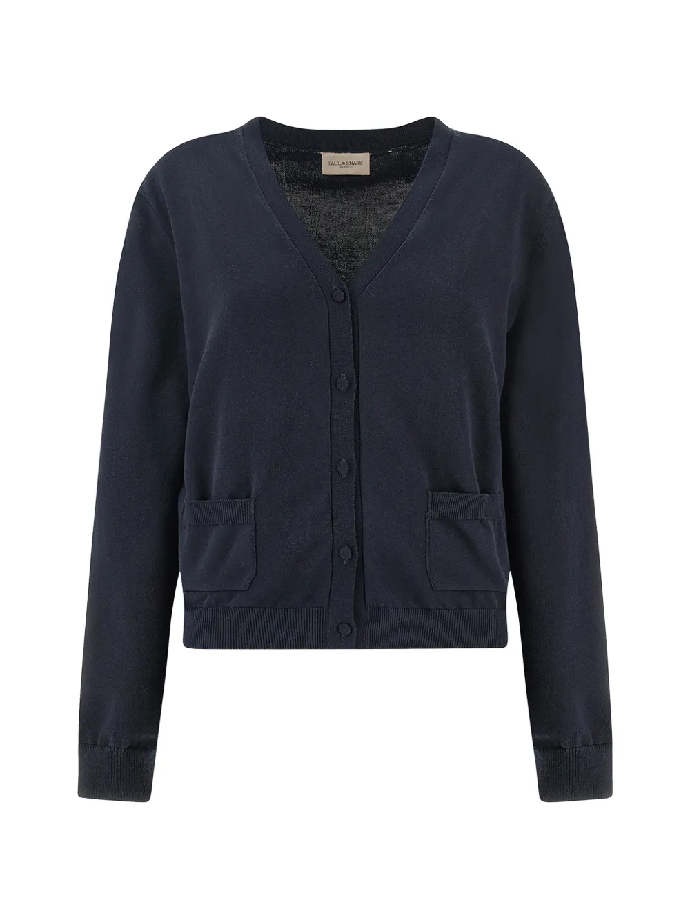 Paul & Shark patch-pocket V-neck cardigan - Blu