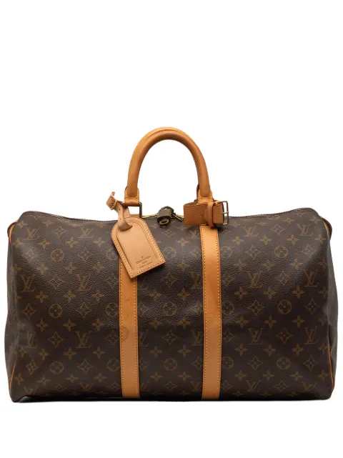Louis Vuitton Pre-Owned 1999 모노그램 키폴 45 트래블 백