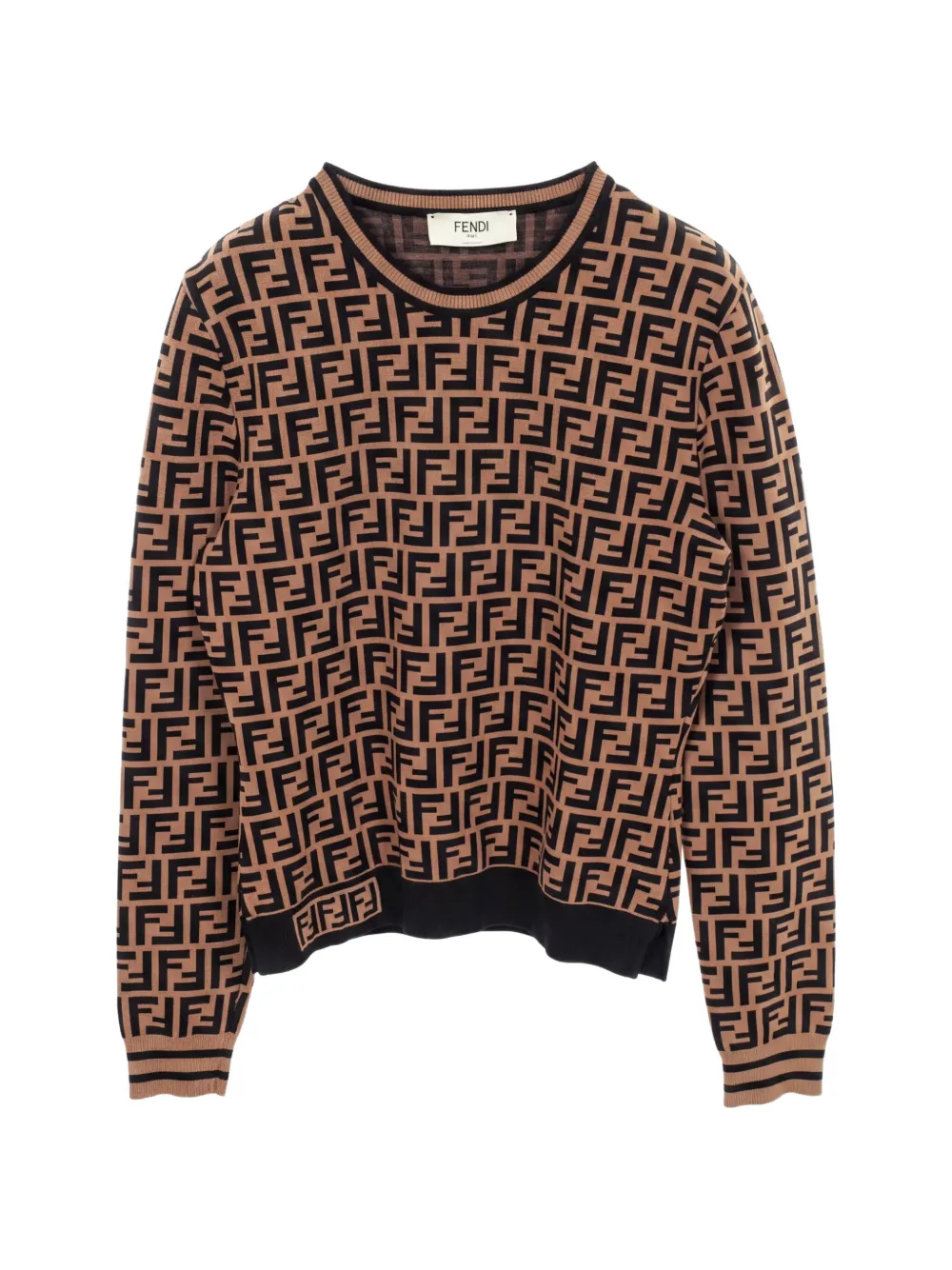 Fendi Pre-Owned 2010s Zucca pattern sweatshirt - Toni neutri