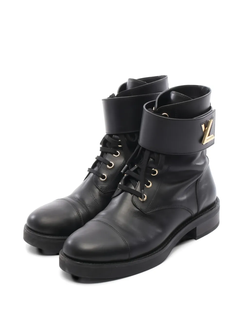 Louis Vuitton Pre-Owned 2000s logo-detail boots - Schwarz