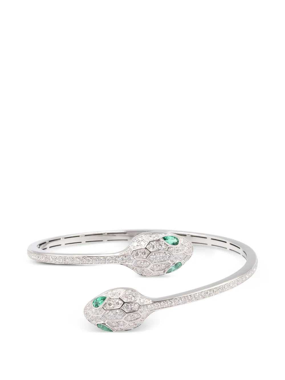 Bvlgari Pre-Owned Serpenti Seduttori Emerald bracelet - Argento