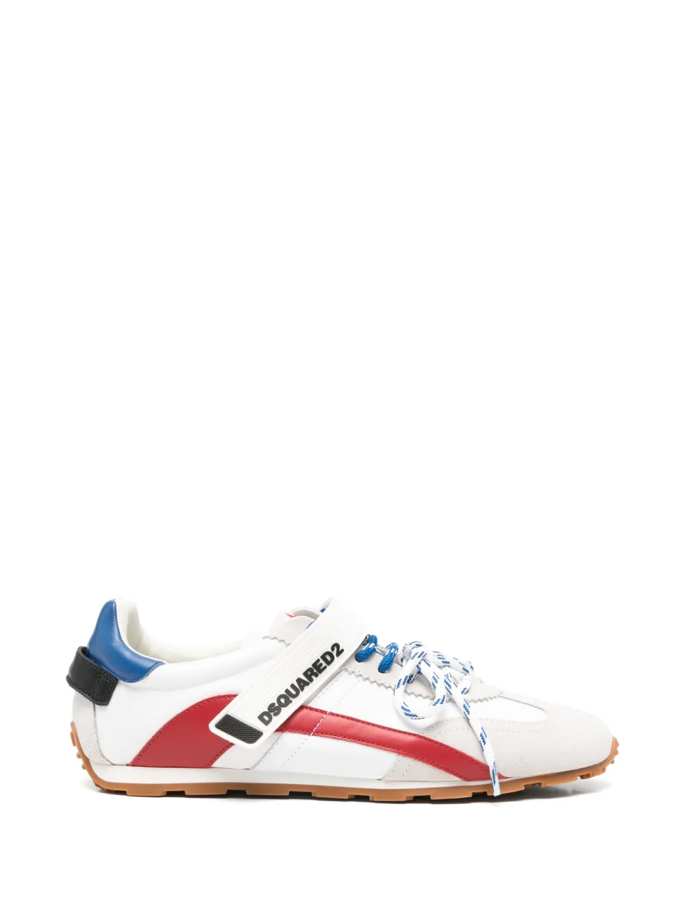 DSQUARED2 DC-642 touch-strap logo-detail sneakers - Bianco