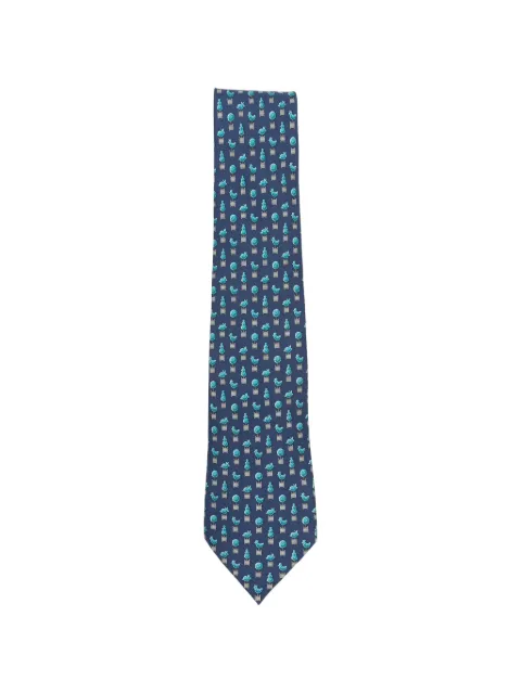 Hermès Pre-Owned 2000s patterned tie