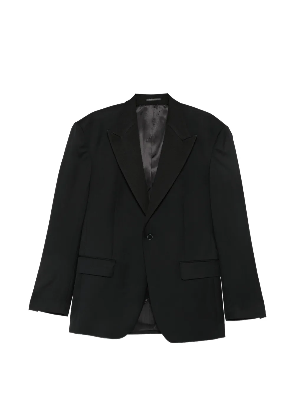 Karl Lagerfeld peak-lapels single-breasted blazer - Schwarz