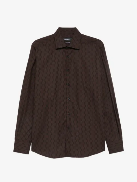 Karl Lagerfeld monogram-print button-down shirt