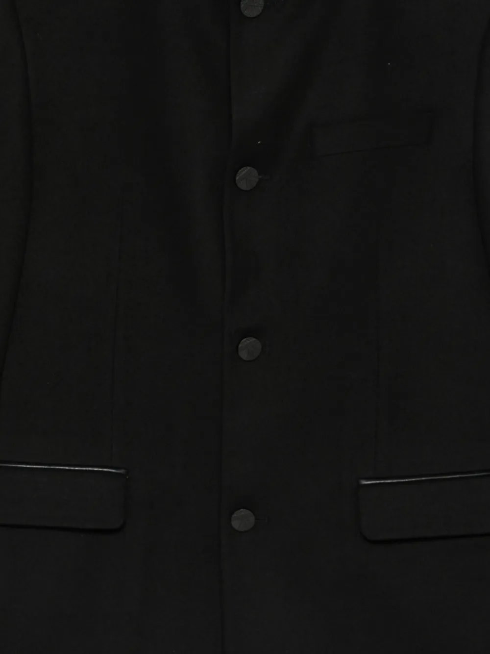 Karl Lagerfeld Jack met ronde opstaande kraag Zwart