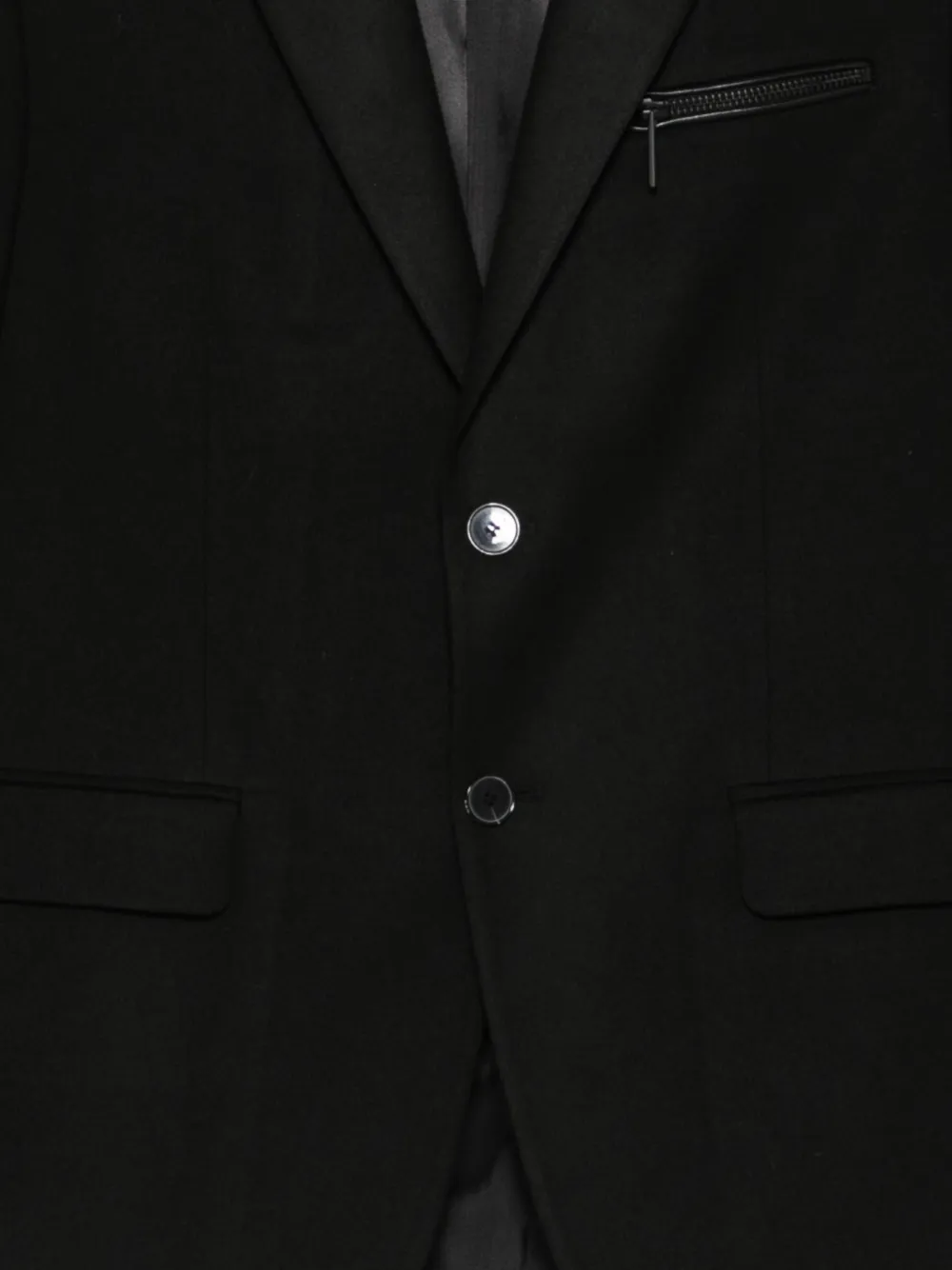 Karl Lagerfeld Crest blazer met knoopsluiting Zwart