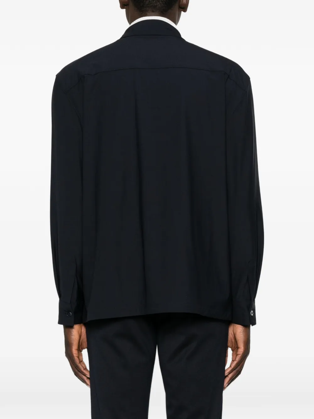 Karl Lagerfeld Overhemd met borstzak Blauw