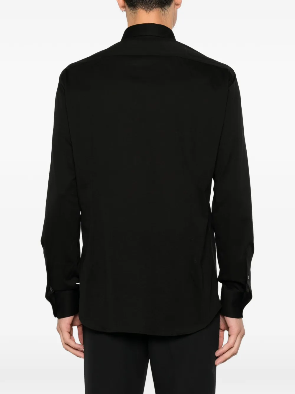Karl Lagerfeld Modern Fit overhemd met knoopsluiting Zwart