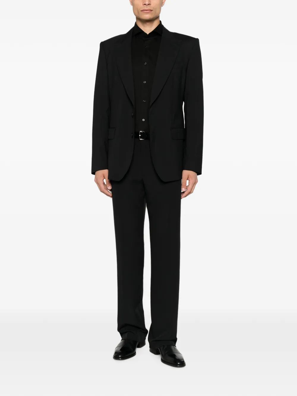 Karl Lagerfeld Modern Fit overhemd met knoopsluiting Zwart