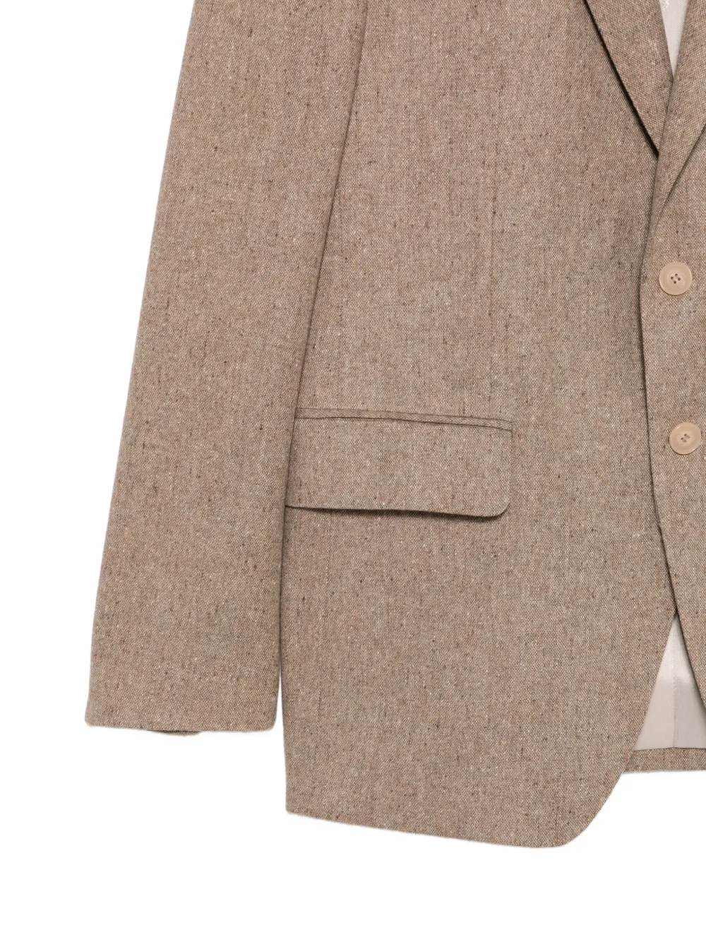 Karl Lagerfeld Blazer met enkele rij knopen en gekerfde revers Groen