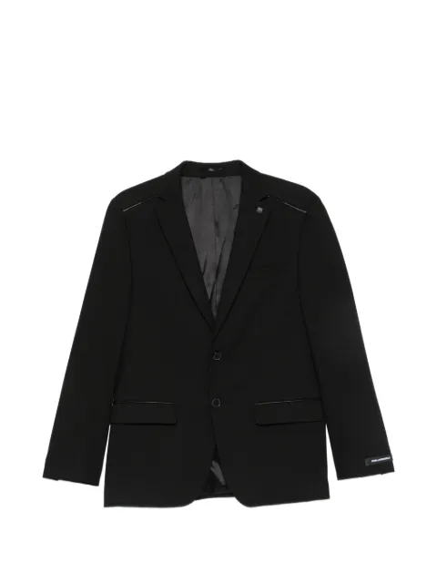 Karl Lagerfeld Tale contrast-trim single-breasted blazer