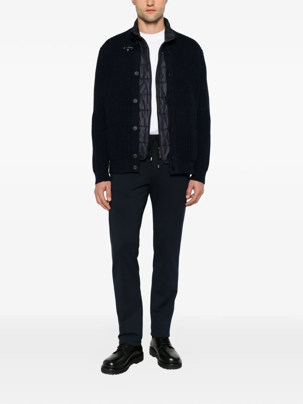 Karl Lagerfeld Chino met trekkoordtaille Blauw