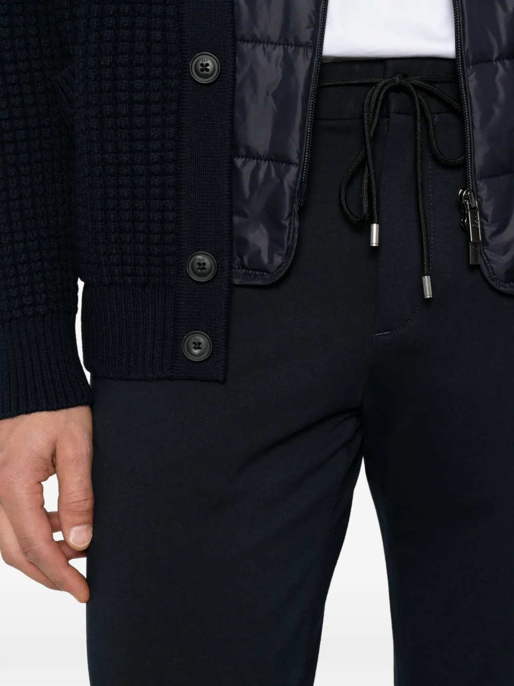 Karl Lagerfeld Chino met trekkoordtaille Blauw