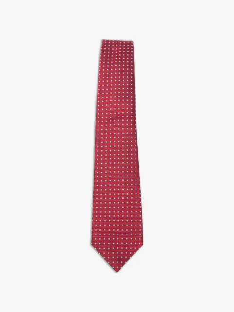 Kiton corbata de seda con estampado geométrico