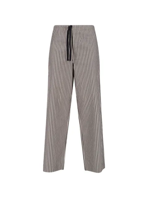 Kaptain Sunshine striped drawstring trousers