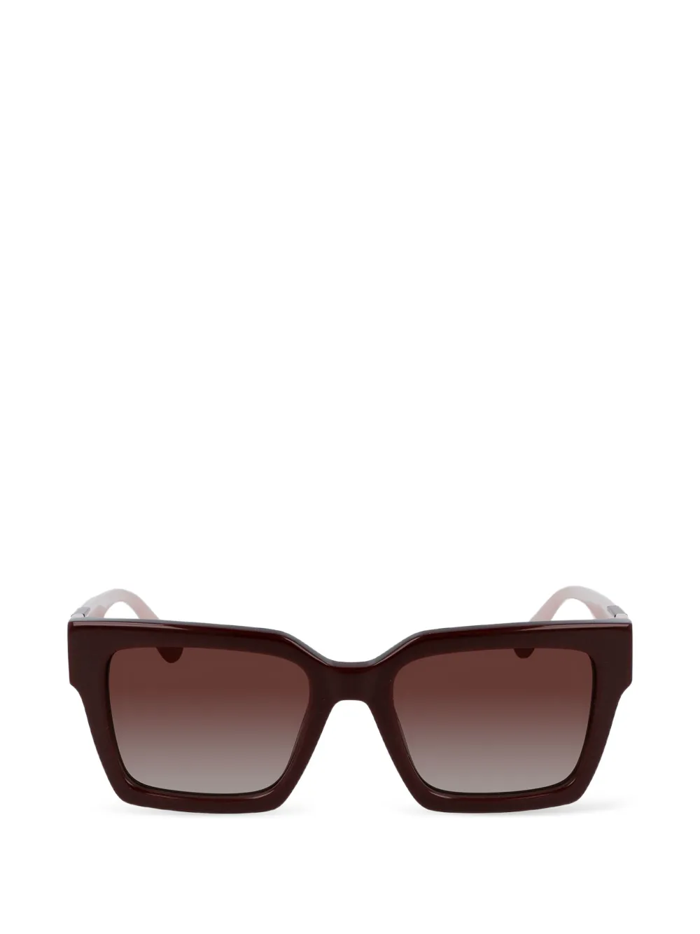 Karl Lagerfeld Sonnenbrille mit eckigem Gestell - Rot