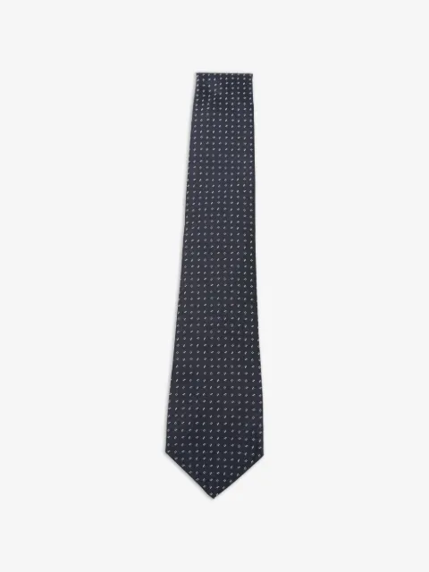 Kiton micro-pattern silk tie