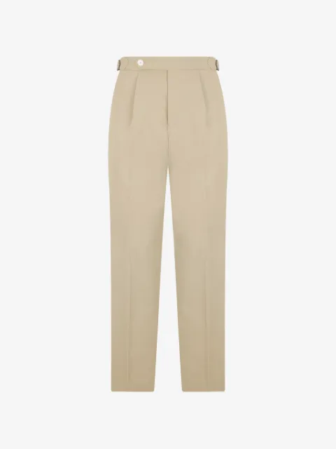 BOSS pleated straight-leg trousers