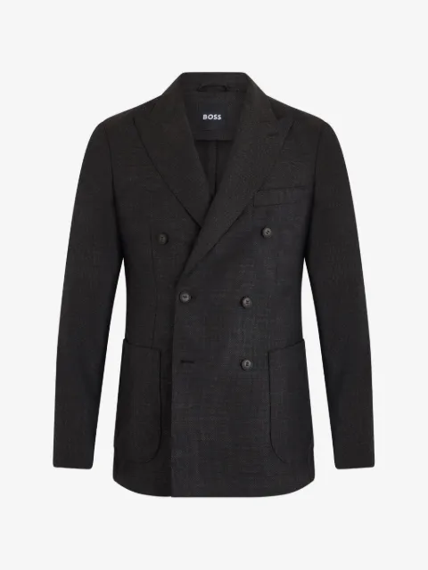 BOSS dobbeltradet tekstureret blazer