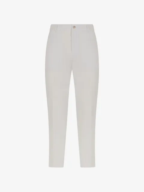 BOSS seersucker-textured trousers