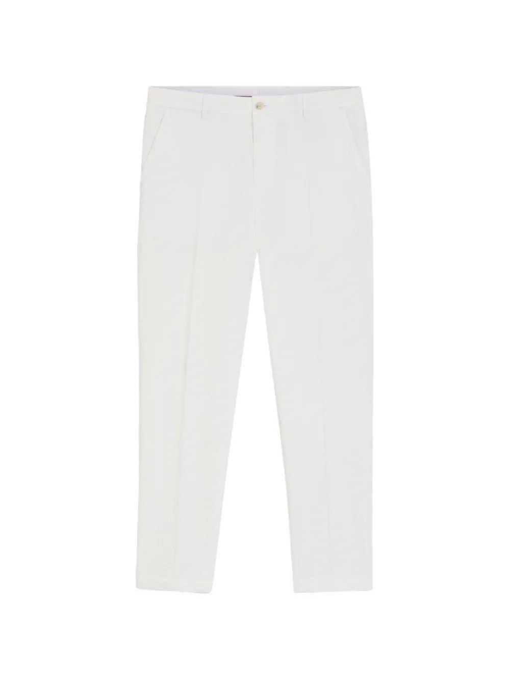 BOSS Broek met toelopende pijpen Wit
