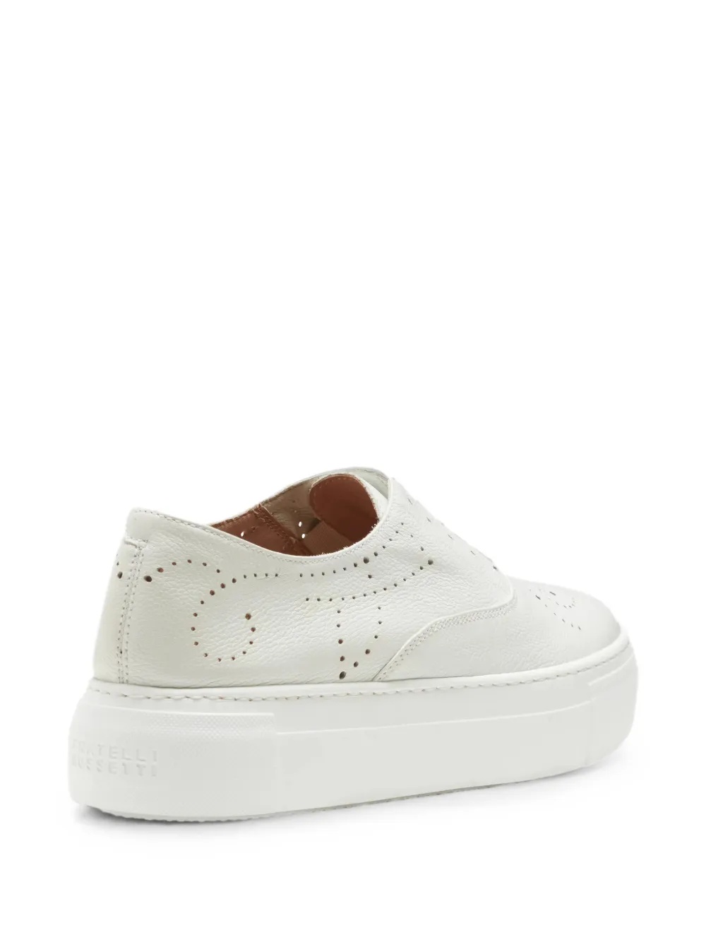 Fratelli Rossetti brogue-detail slip-on sneakers Wit