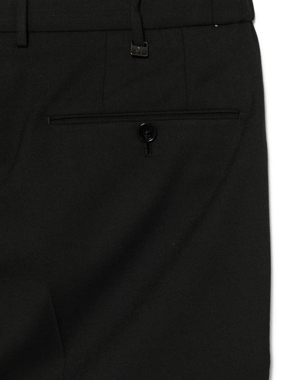 PT Torino Broek met riemlussen Zwart