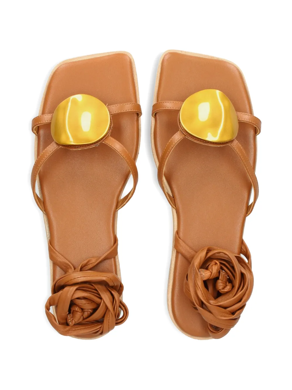 Vic Matie embellished tie-fastening sandals Bruin