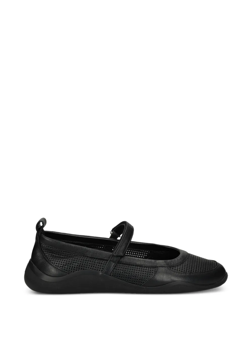 Vic Matie perforated leather ballet flats - Nero
