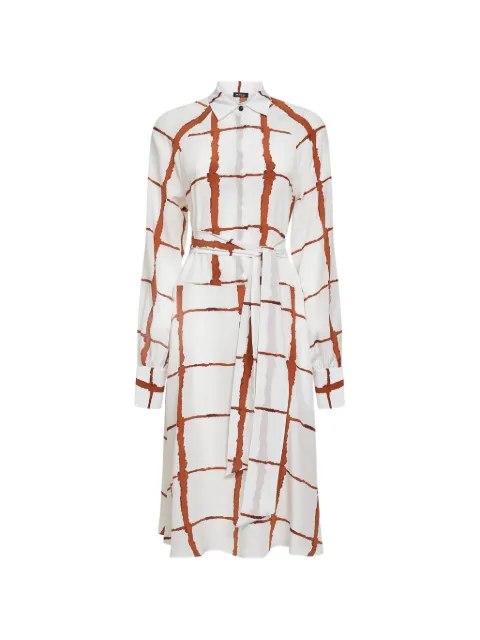 Kiton graphic-print midi dress