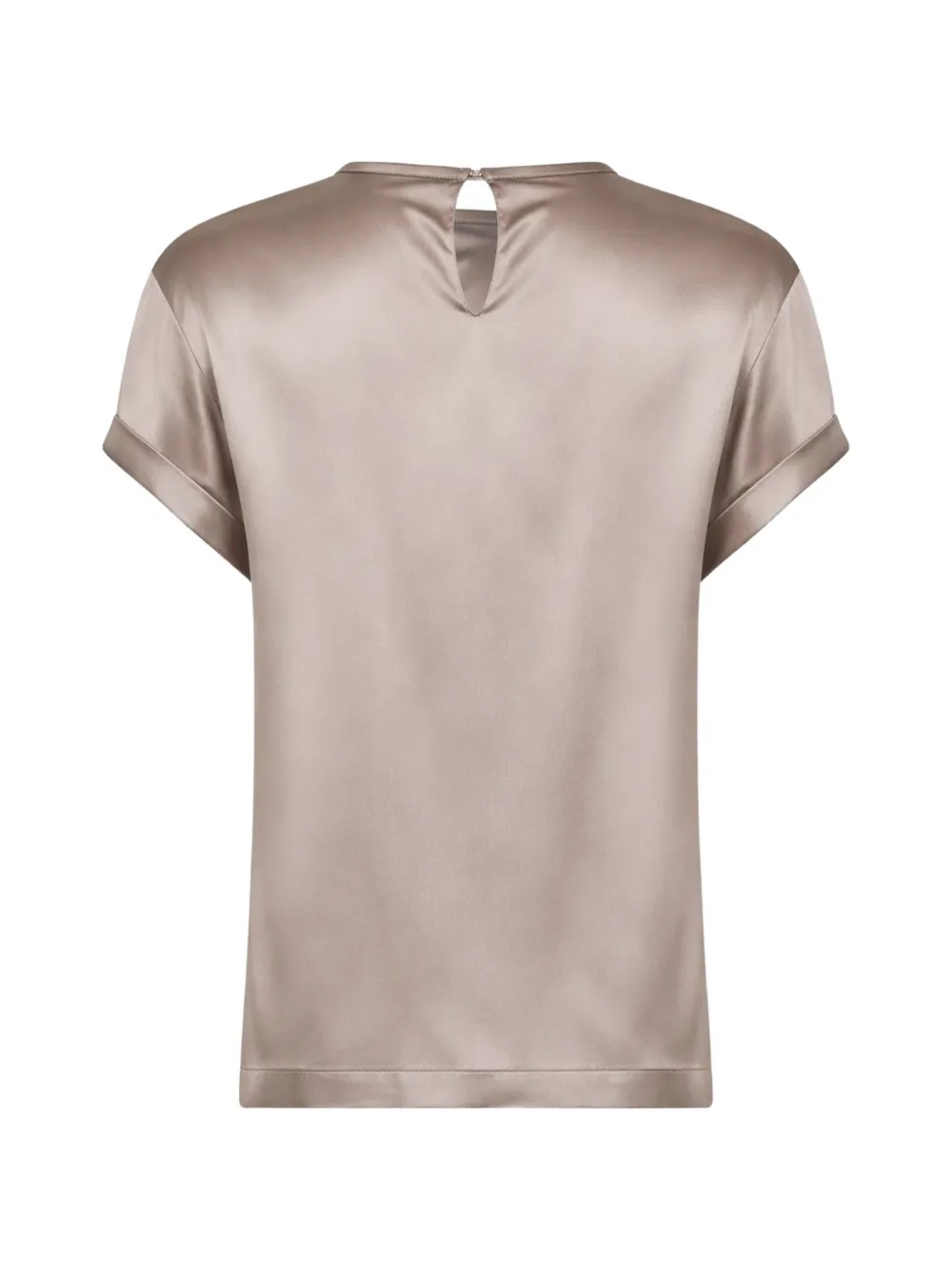 Brunello Cucinelli T-shirt met ronde hals Beige
