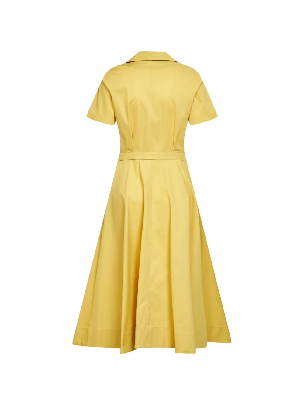 Blanca Vita Button-up jurk met bowlingkraag Geel