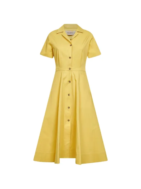 Blanca Vita button-up bowling-collar dress