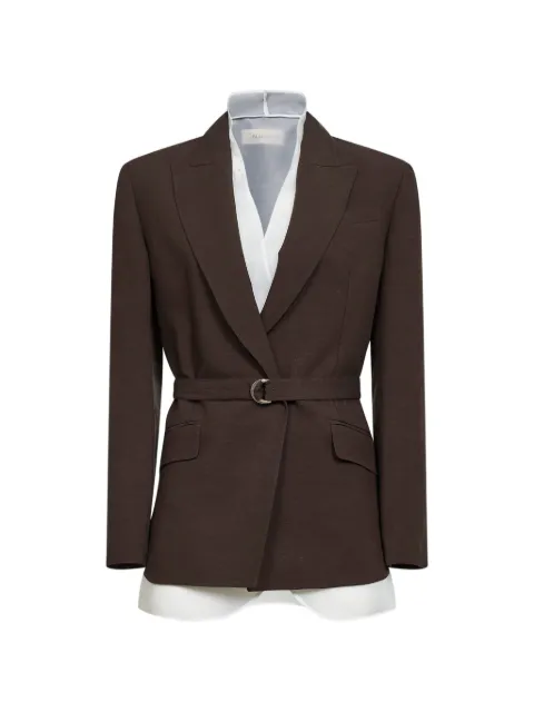 Blanca Vita belted peak-lapel blazer