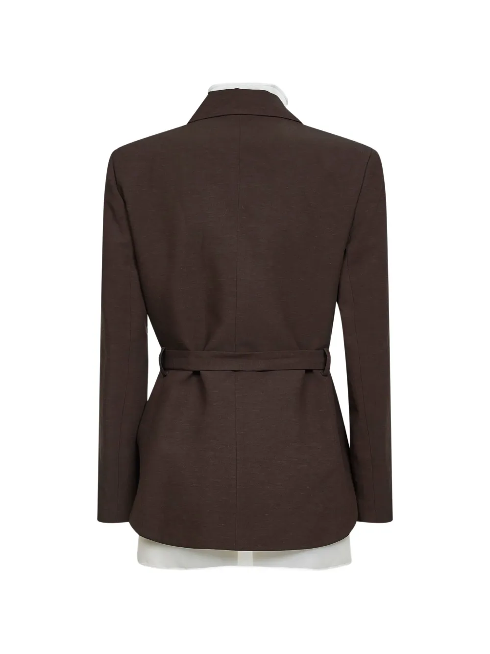Blanca Vita Blazer met puntige revers Bruin