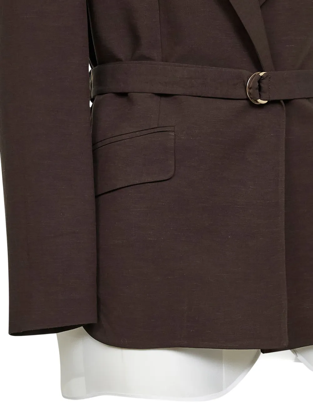 Blanca Vita Blazer met puntige revers Bruin