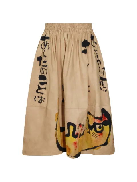 TALKING WALLS Juju Snooze graphic-print skirt