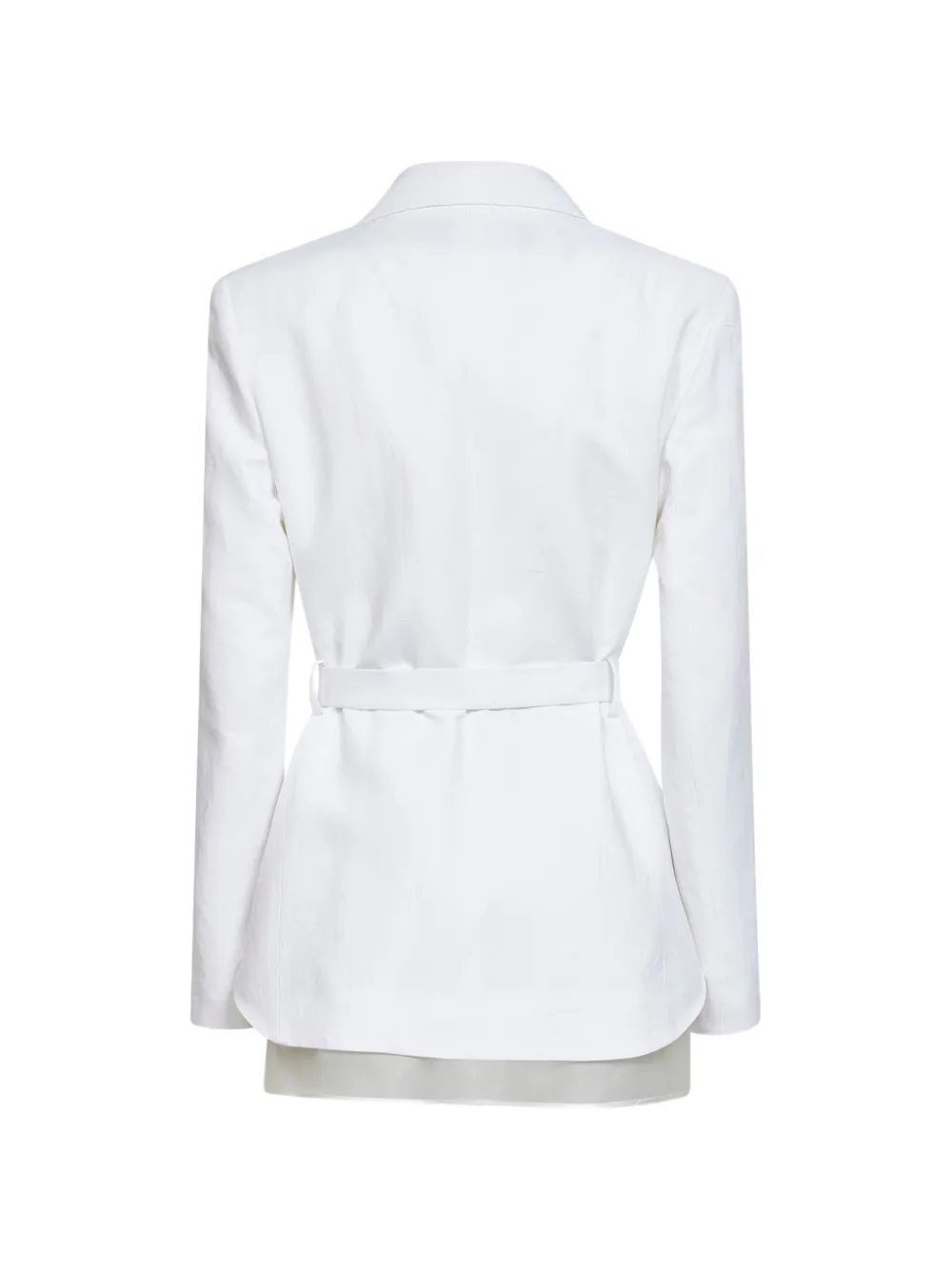 Blanca Vita Jack met puntige revers en ceintuur Wit