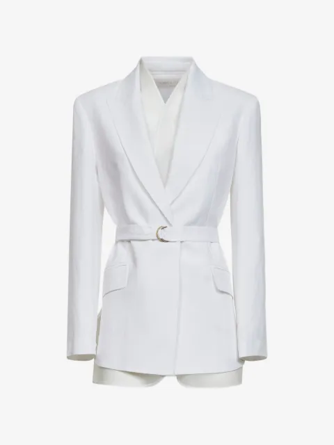Blanca Vita belted peak-lapel jacket
