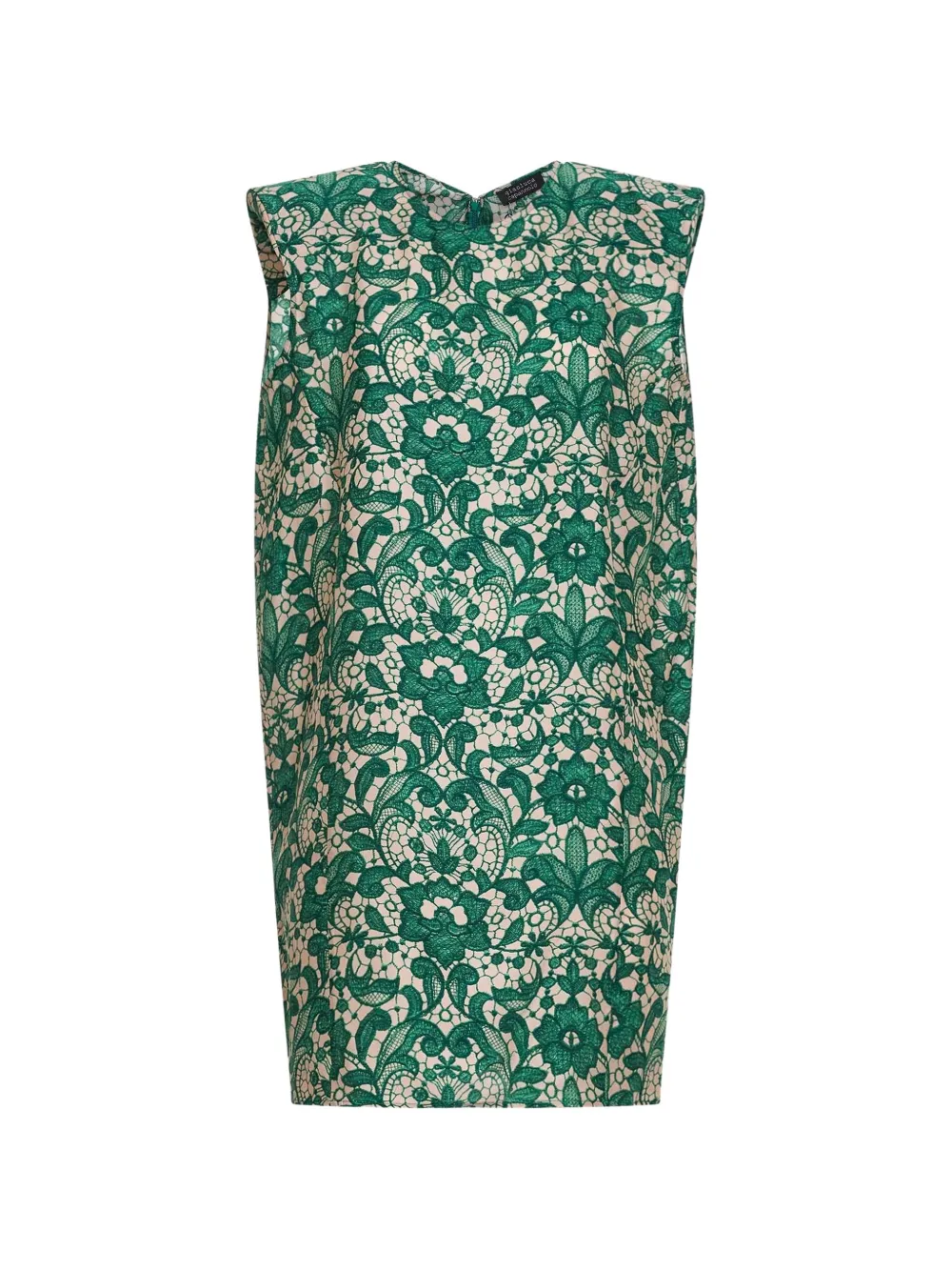 Gianluca Capannolo floral-lace silk mini dress - Verde